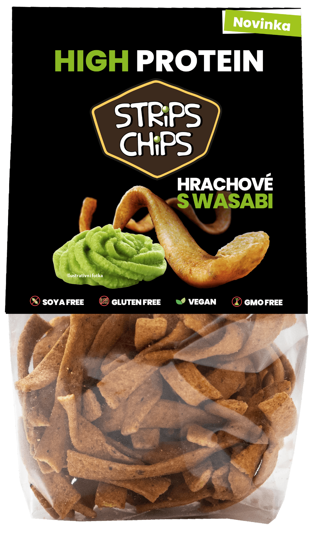 Strips Chips Hrachové s wasabi