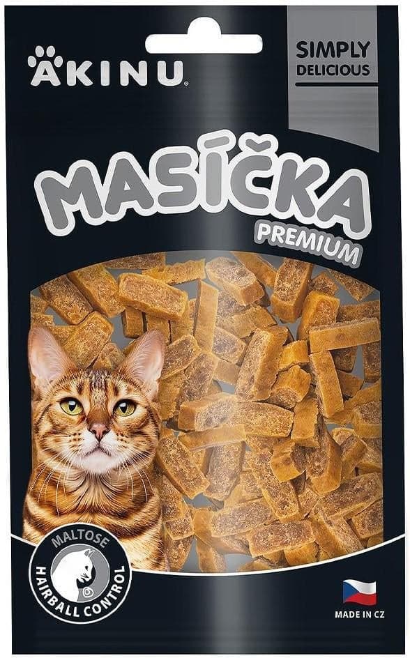 Akinu Masíčka Premium Hairball Control pamlsek pro kočky