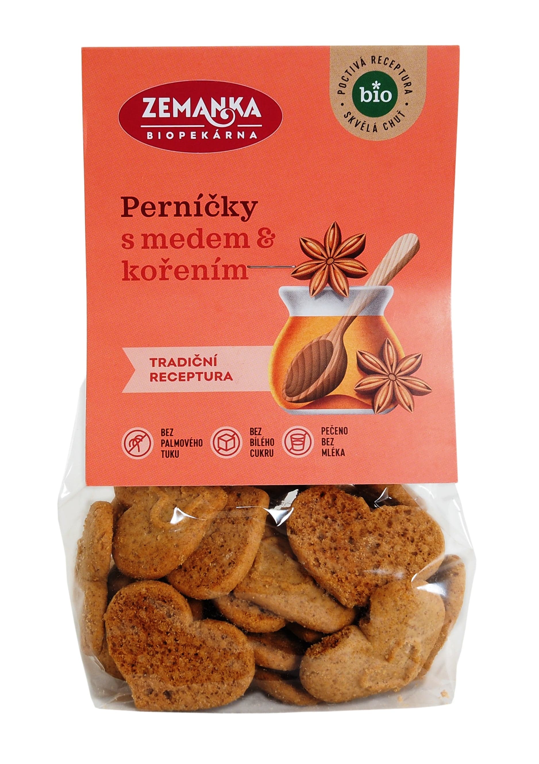 Biopekárna Zemanka BIO Perníčky s medem