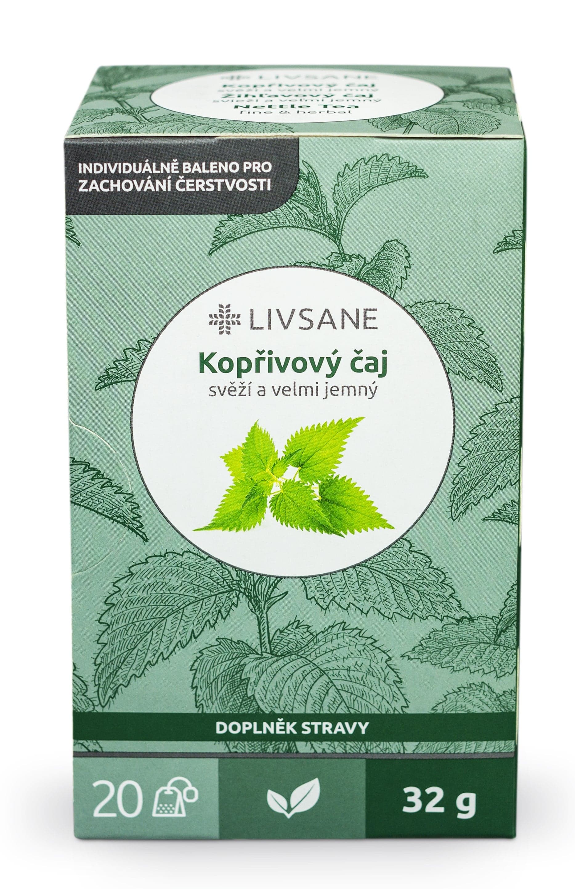 LIVSANE Kopřivový čaj 20x1.6g