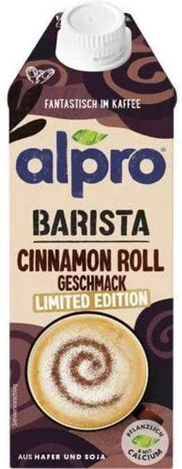 Alpro Barista Ovesno-sójový nápoj s příchutí skořicové rolky 0,75 l