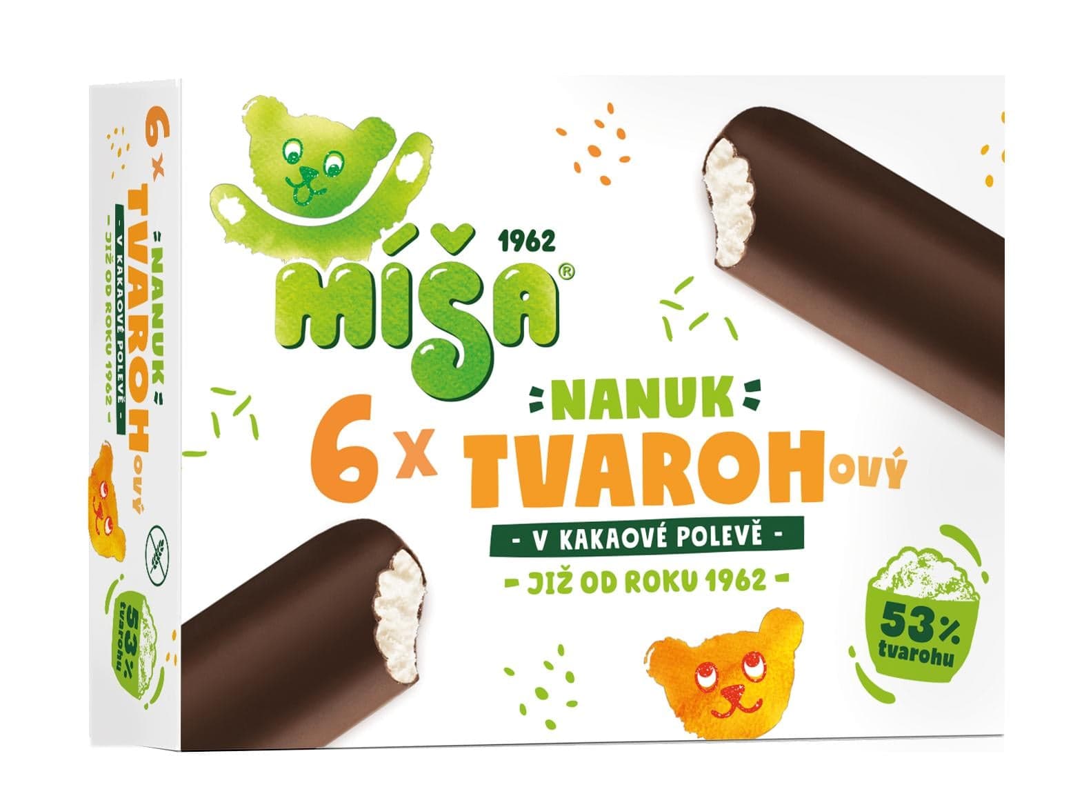 Míša Multipack tvarohových nanuků (6×45 ml)
