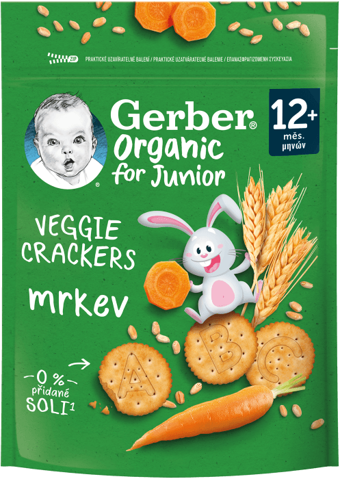 Gerber Organic BIO Krekry s mrkví