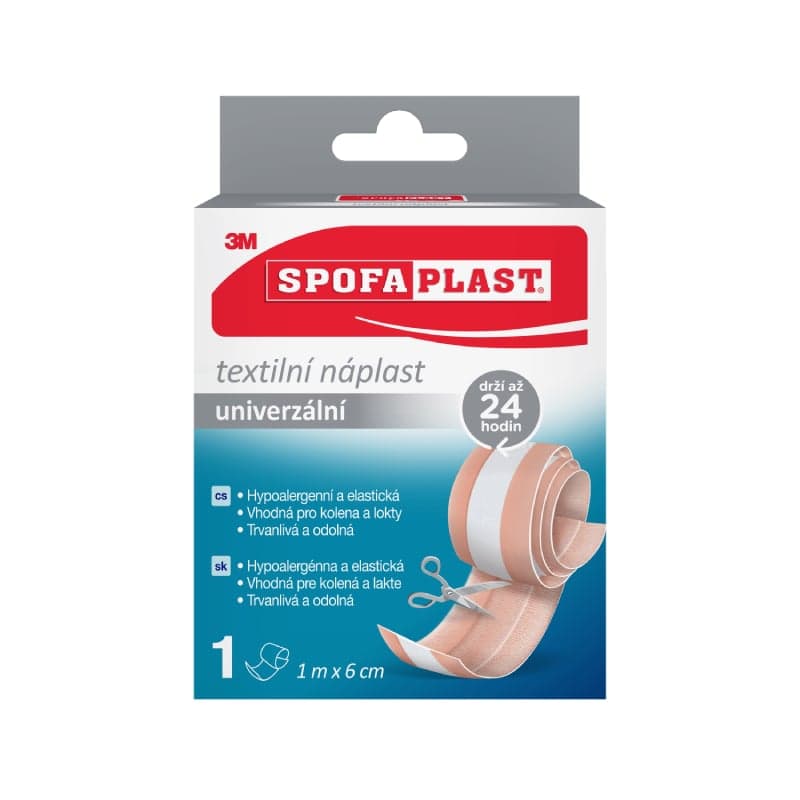 3M Spofaplast 154 Textilní elast.náplast 1mx6cm 1 ks
