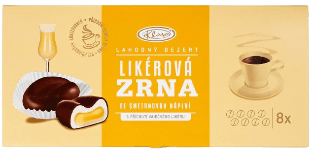 Klasa Likérová zrna s příchutí vaječného likéru