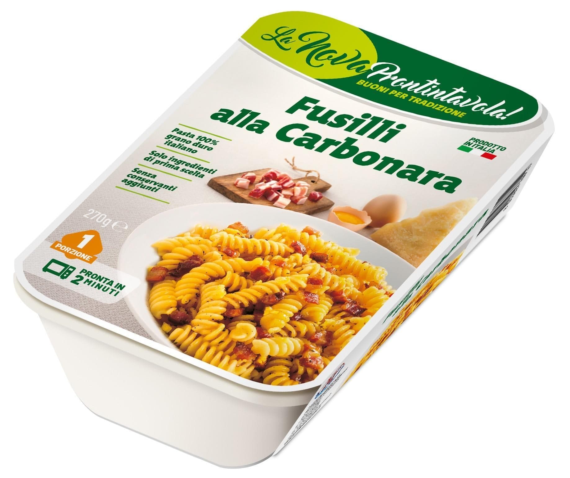 La Nova Prontintavola Fusilli alla Carbonara