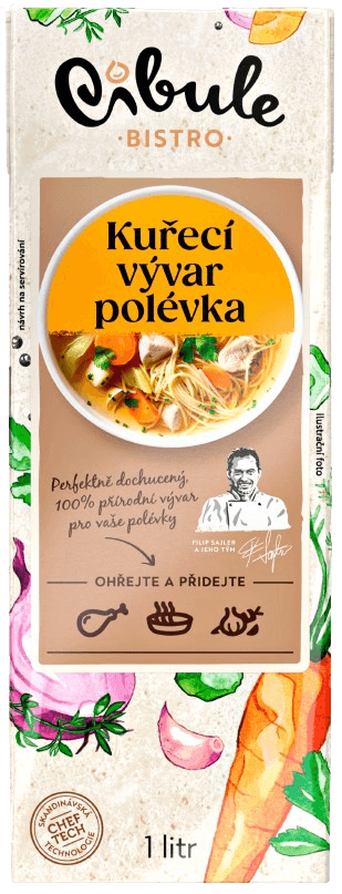Cibule Bistro Kuřecí vývar jako polévka