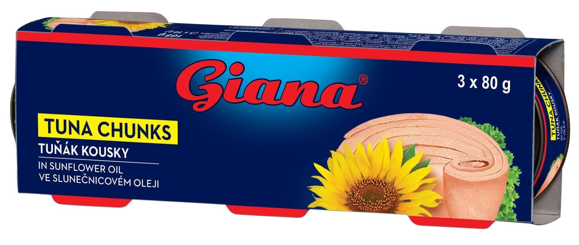 Giana Tuňák kousky ve slunečnicovém oleji Pack
