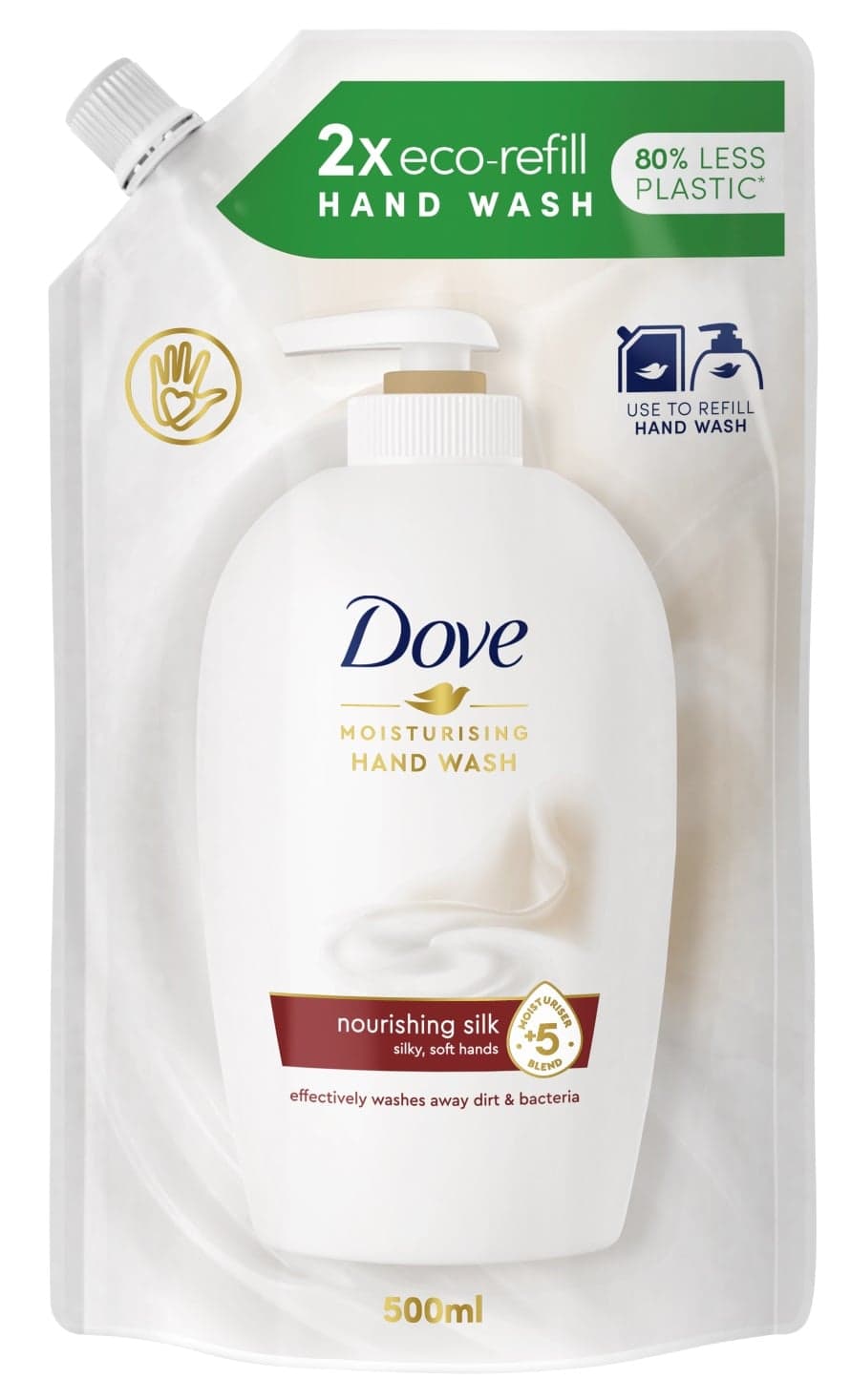Dove Hedvábné Tekuté mýdlo náhradní náplň