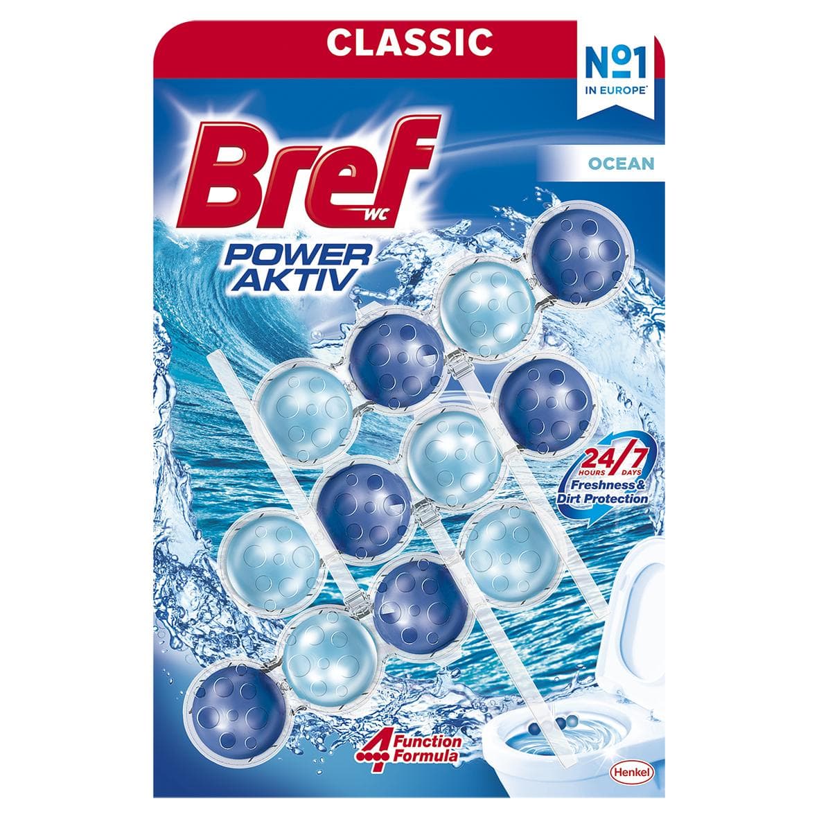 Bref Power Aktiv Ocean WC blok