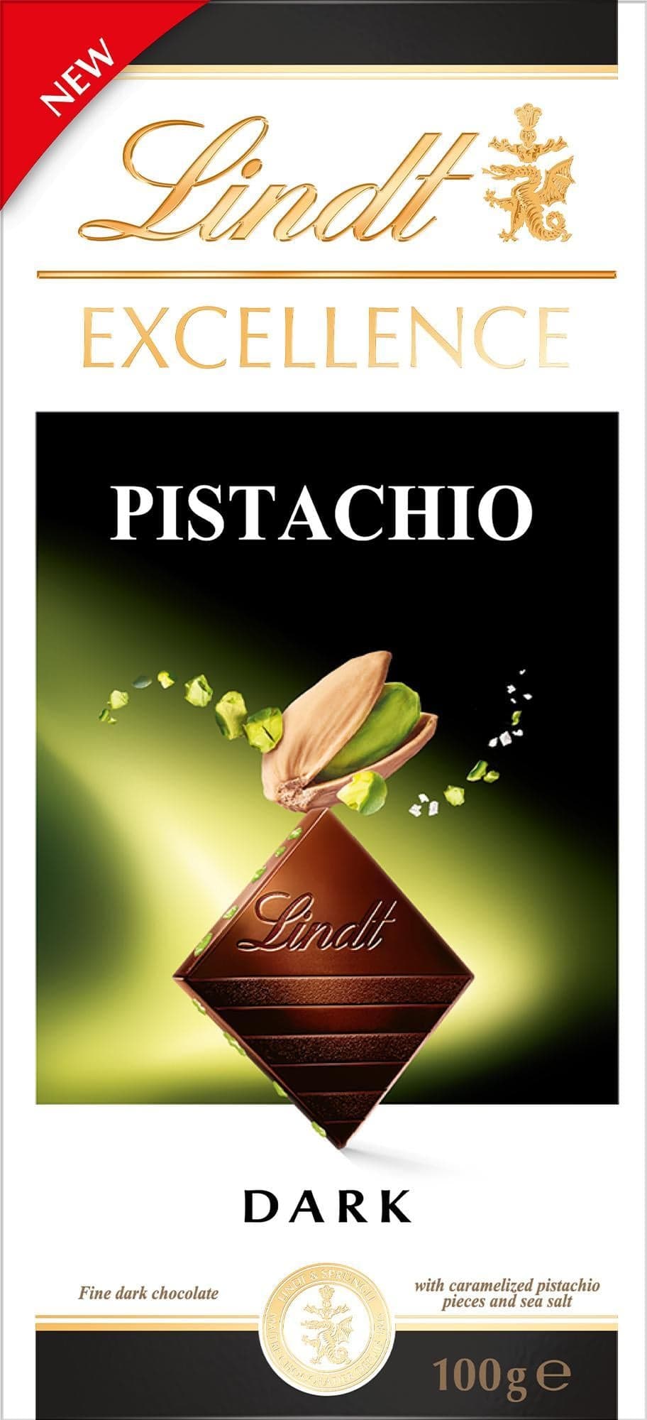 Lindt Čokoláda EXCELLENCE Hořká s karamelizovanými pistáciemi