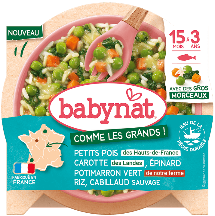 Babynat Rizoto se zeleninou a divokou treskou 200 g