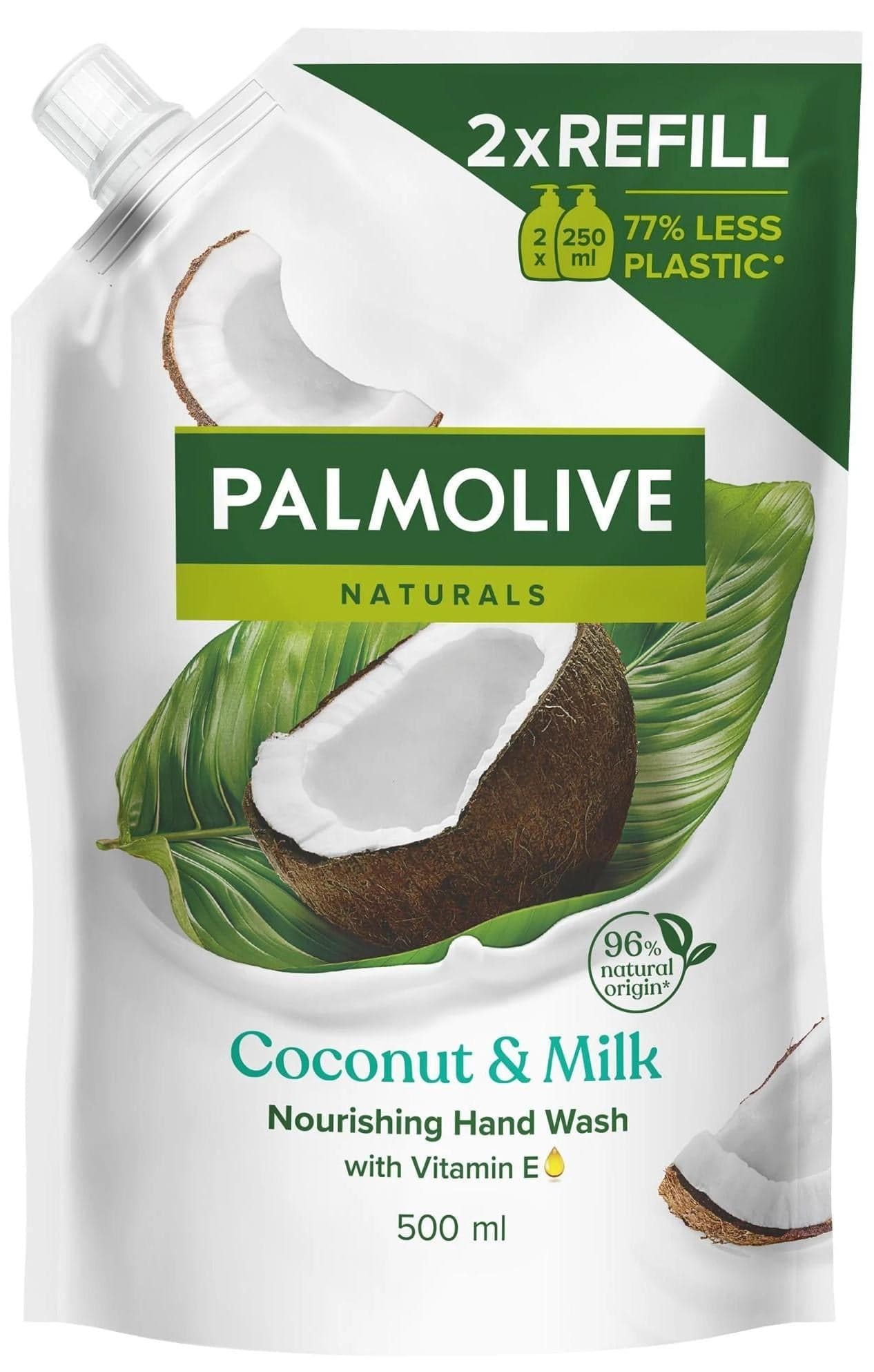 Palmolive Naturals Coconut & Milk tekuté mýdlo náhradní náplň 500 ml