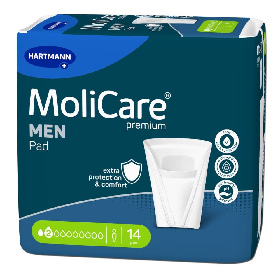 VLOŽKY ABSORPČNÍ MOLICARE MEN 2 KAPKY 330ML,14KS 1 ks