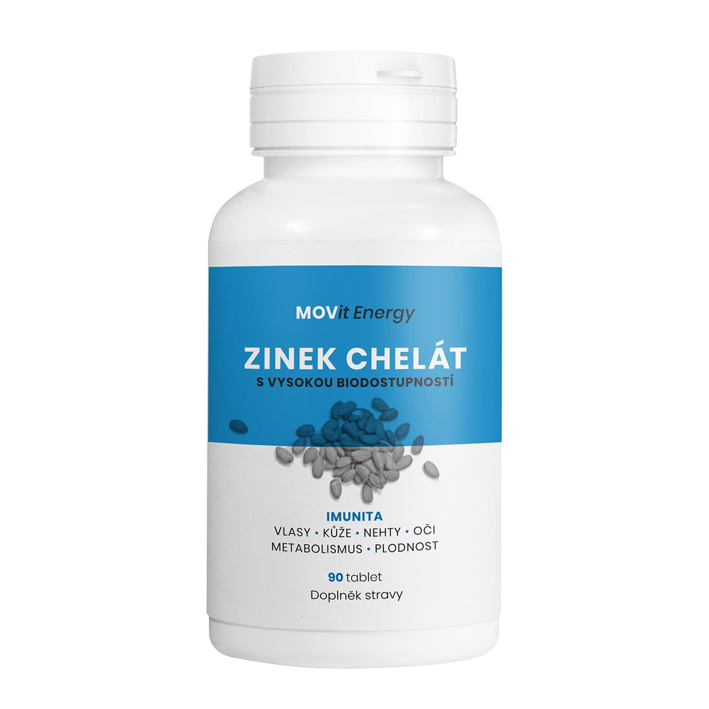 MOVit Zinek Chelát 15 mg tbl.90