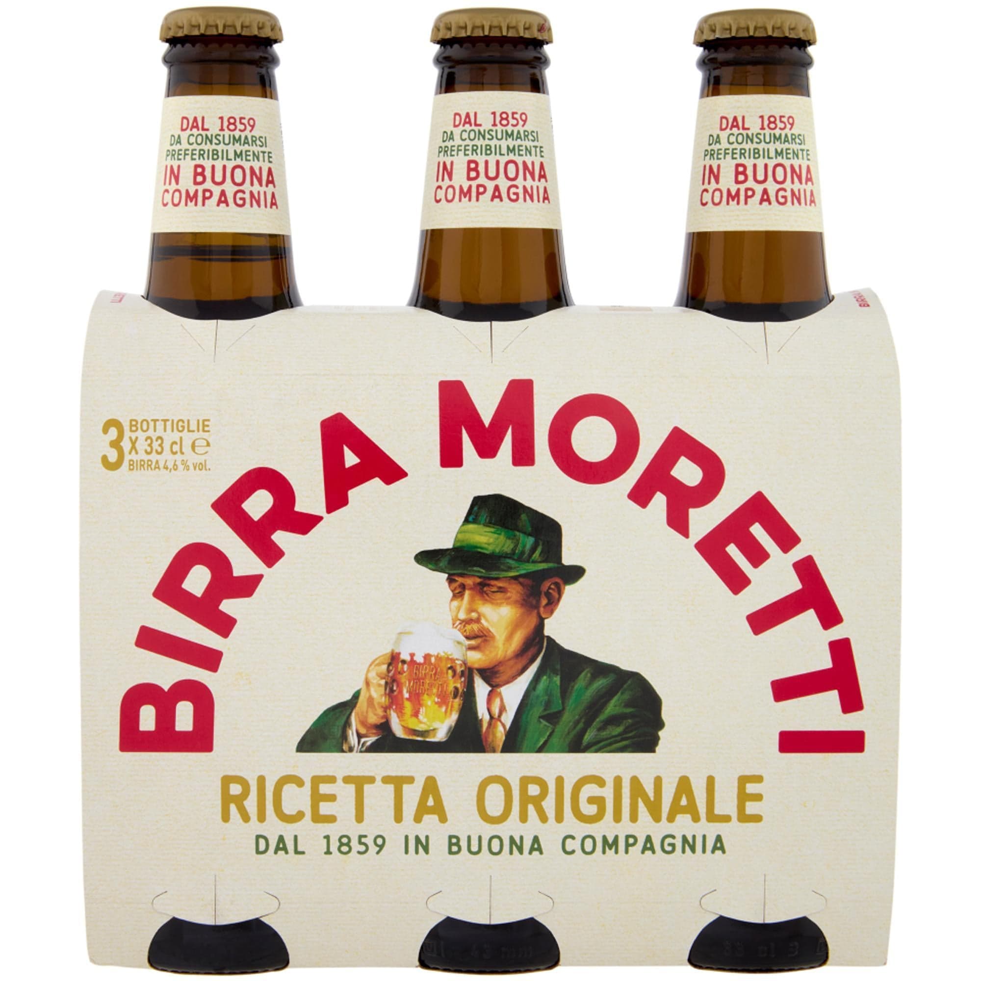 Moretti Ricetta Originale (3×0,33 l) 0,99 l