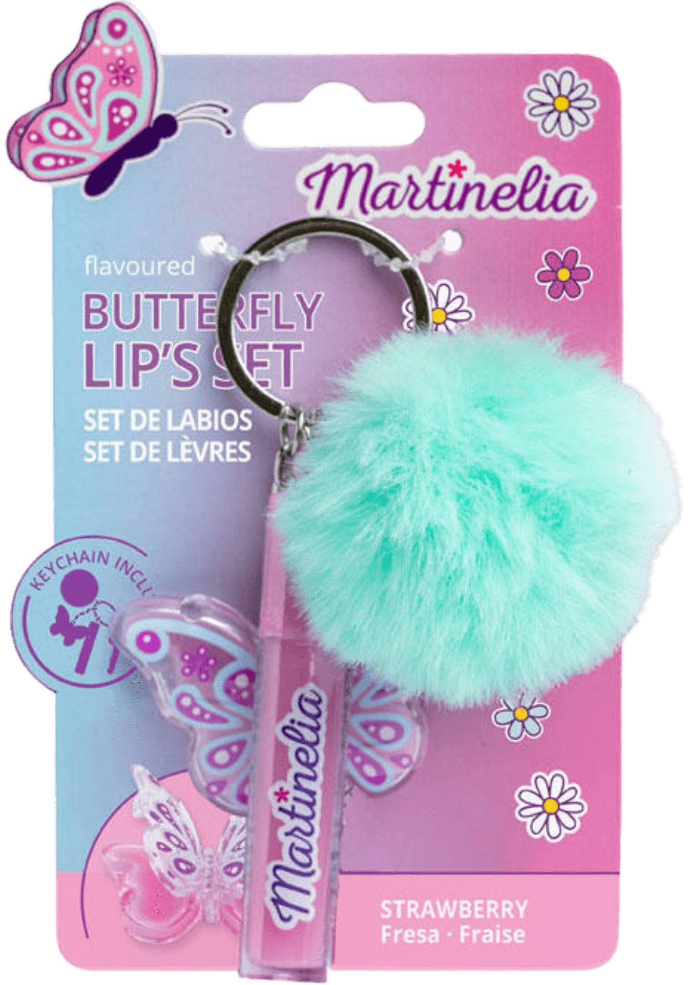 Martinelia World Butterfly lesk na rty & bambulka