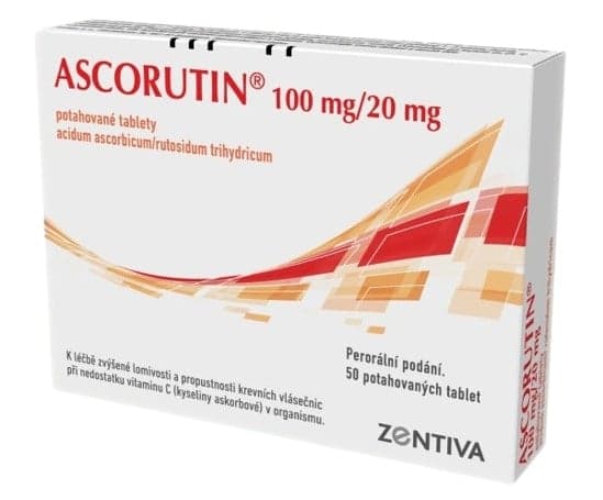 ASCORUTIN 100MG/20MG Potahovaná tableta 50