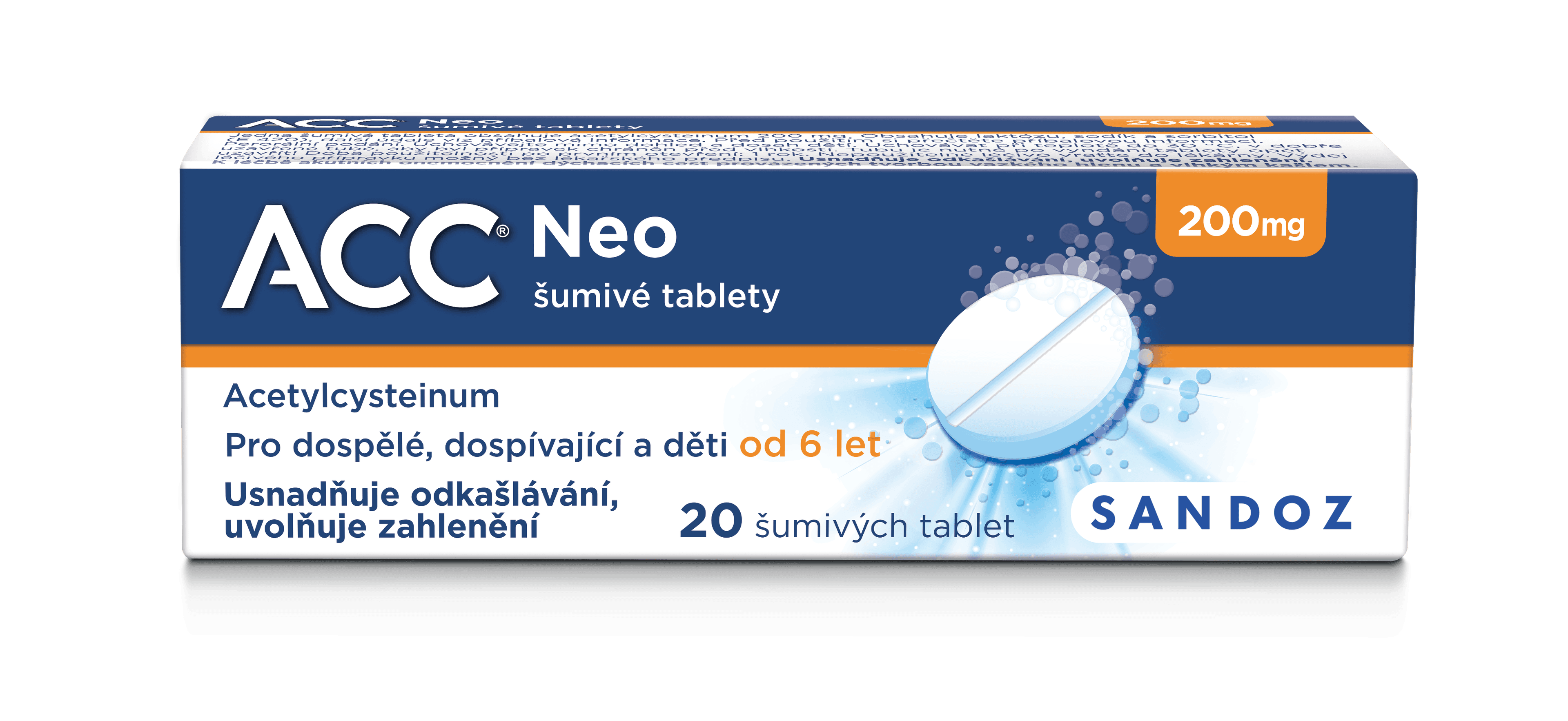 ACC NEO 200MG šumivá tableta 20