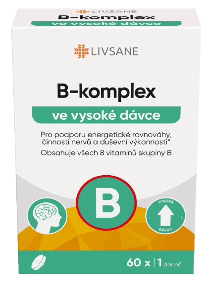 LIVSANE B-komplex ve vysoké dávce tbl.60