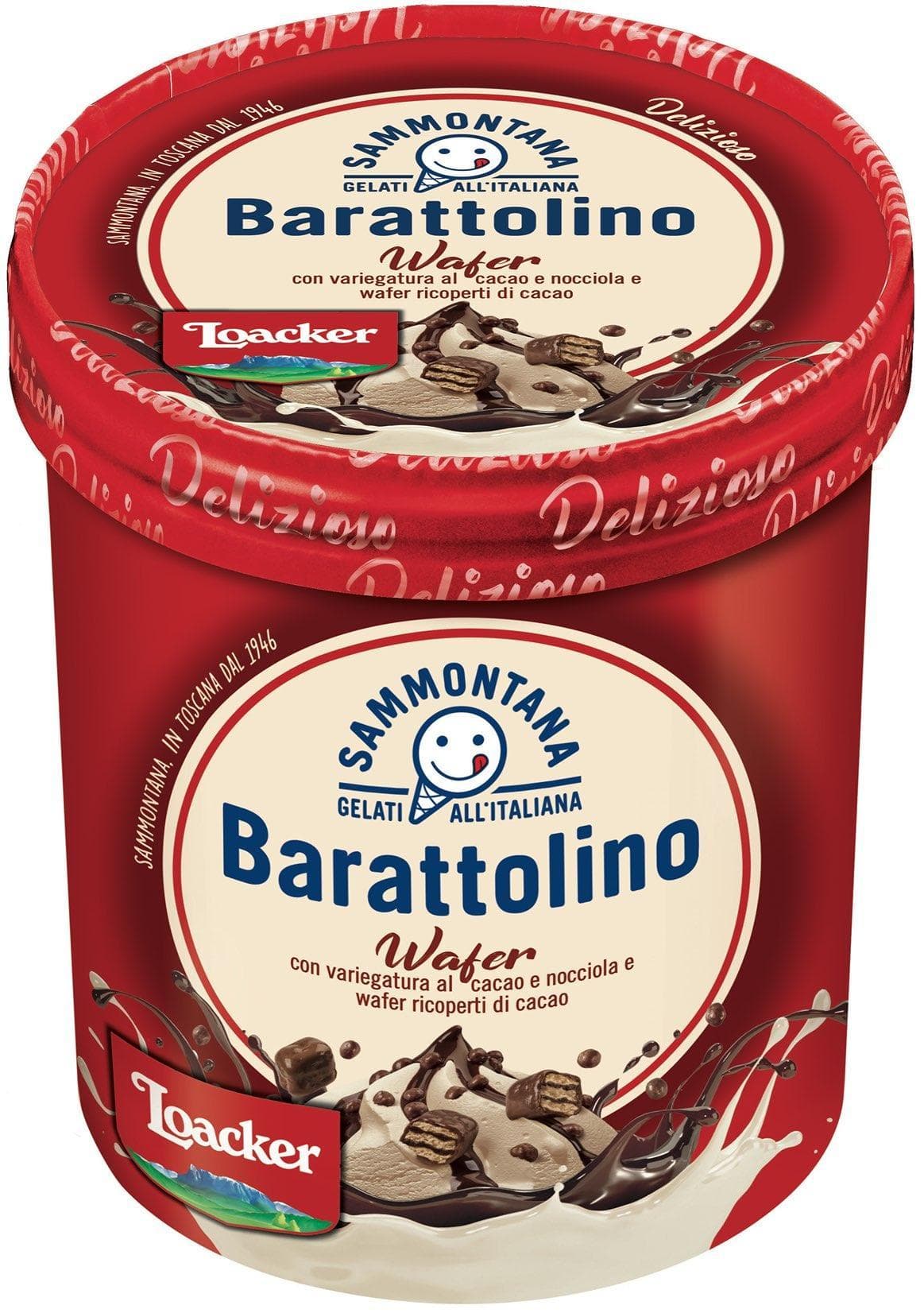 Sammontana Barattolino zmrzlina loacker 0,8 l