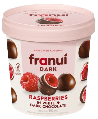 Franuí Maliny v bílé a hořké čokoládě
