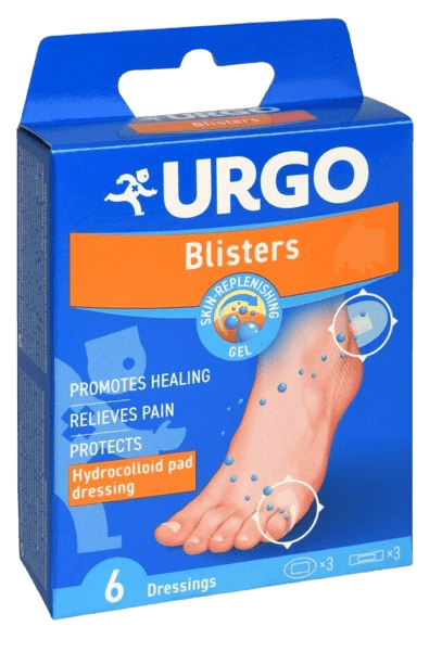 URGO BLISTERS Na puchýře hydrokoloidní náplast 6ks