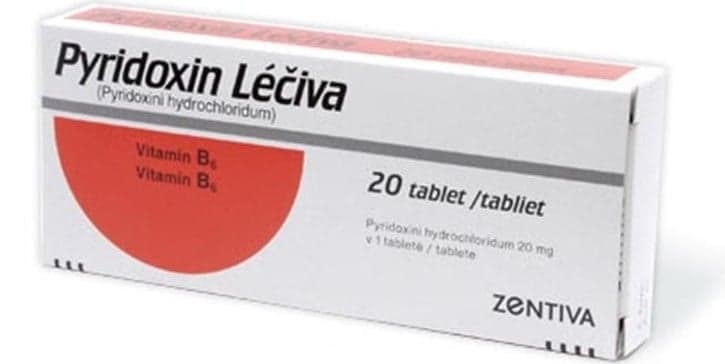 PYRIDOXIN LÉČIVA 20MG Tableta 20