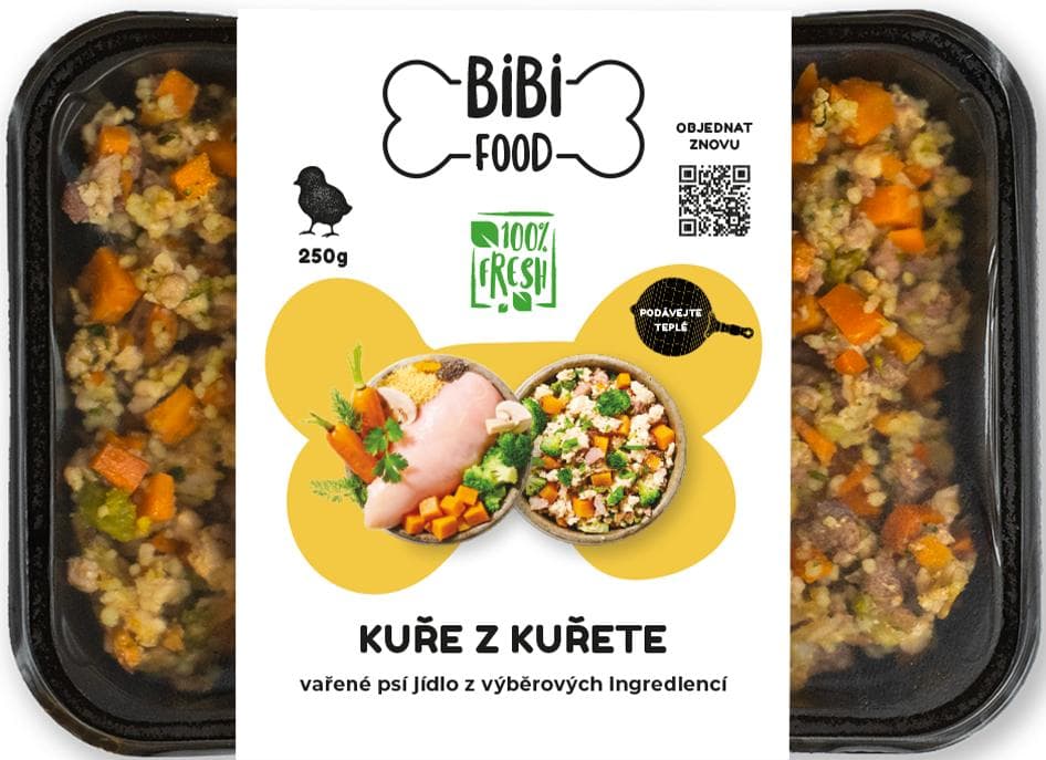 BiBi Food Kuře z kuřete – vařené psí jídlo