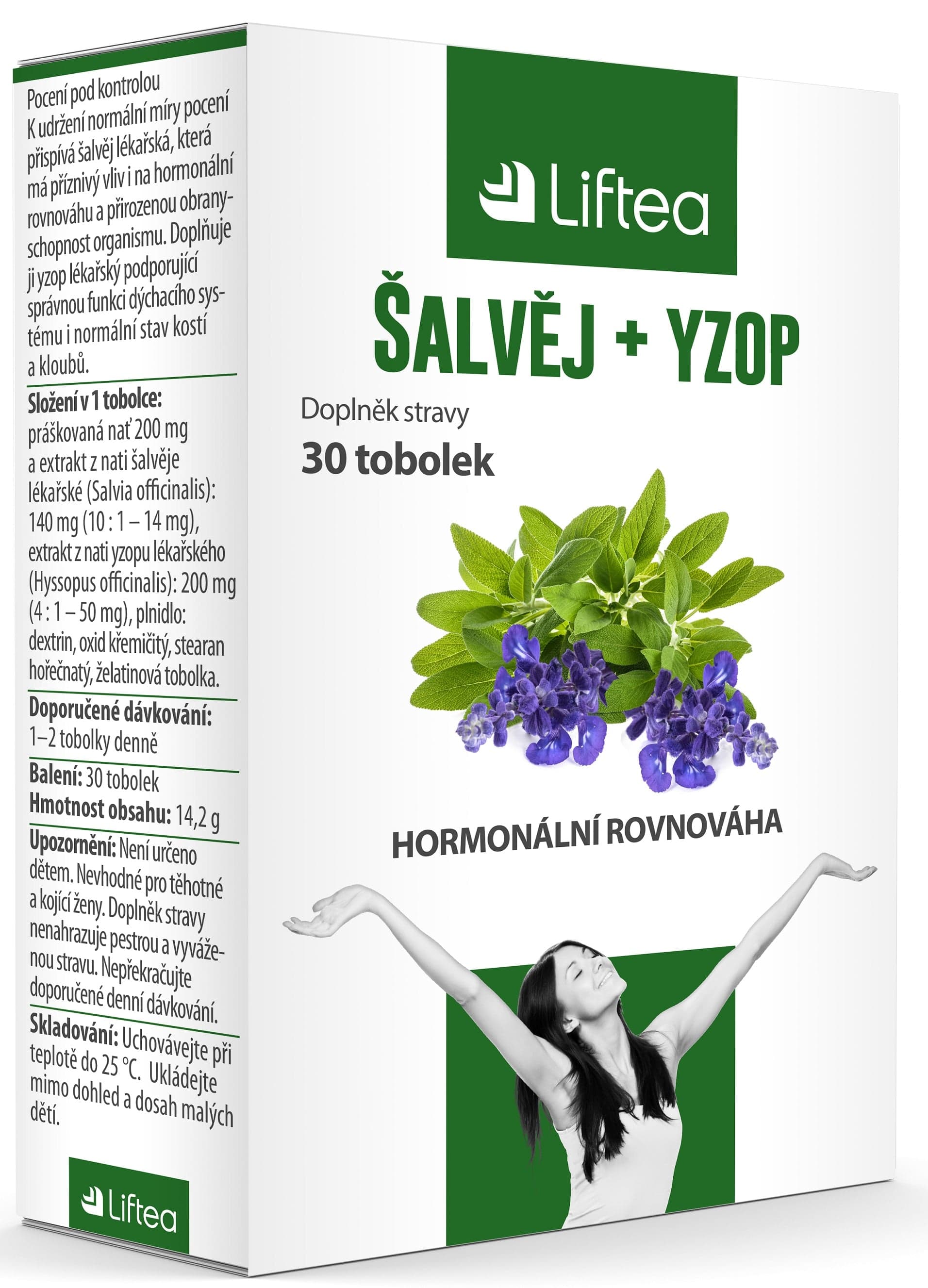 LIFTEA Šalvěj+yzop tob.30 30 ks