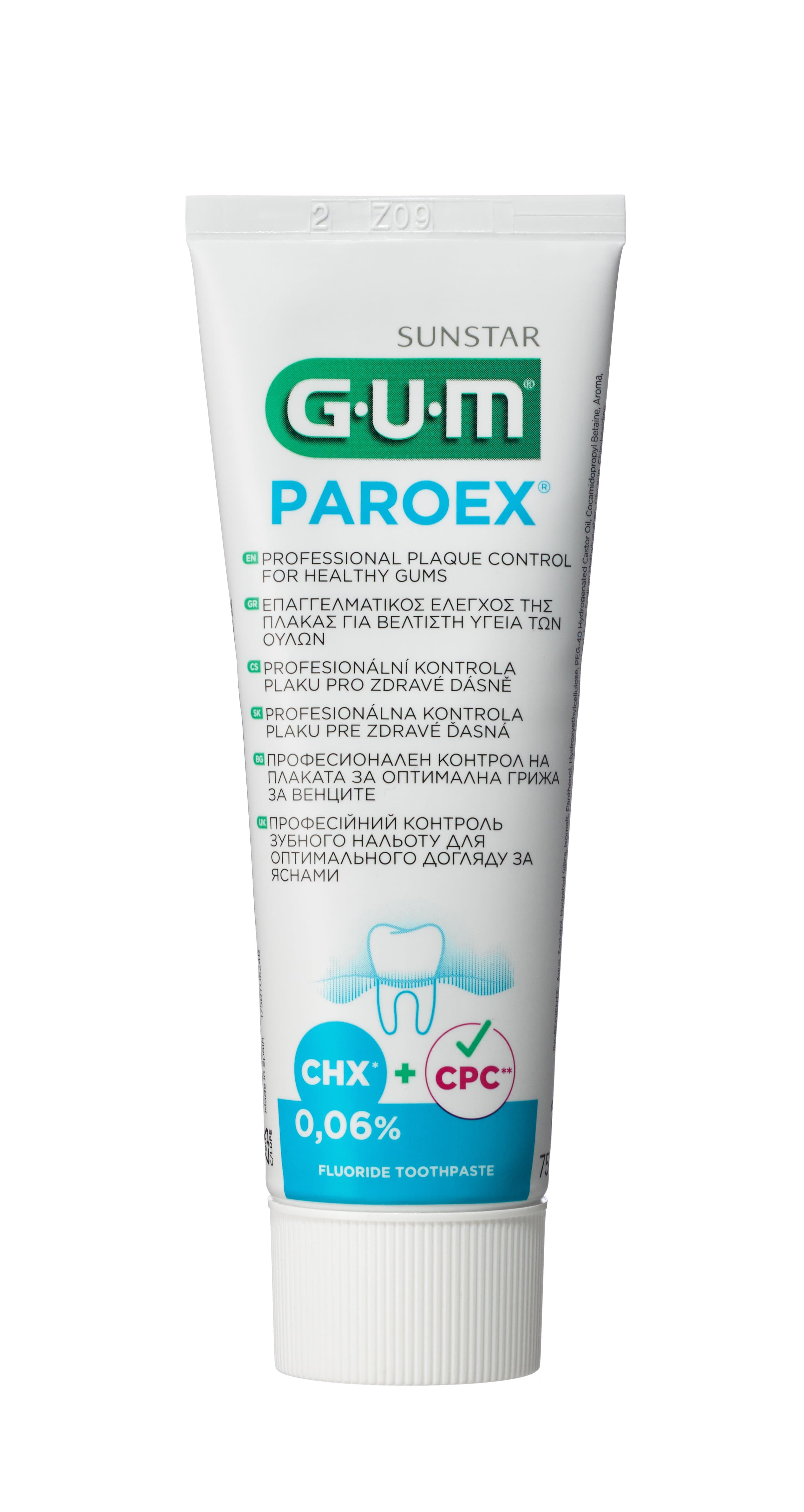GUM zubní pasta Paroex (CHX 0.06%) 75ml G1750EME