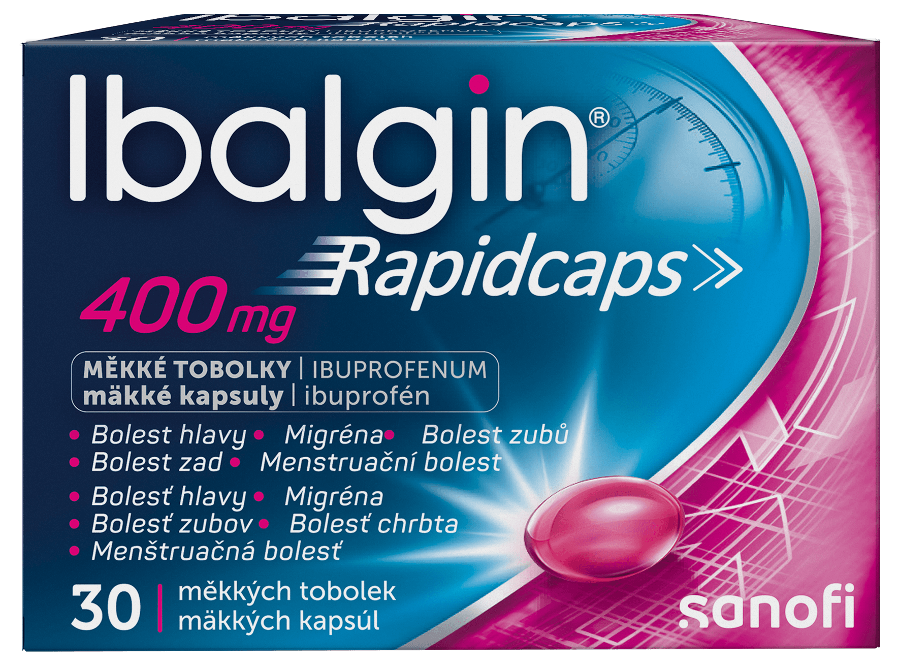 IBALGIN RAPIDCAPS 400MG Měkká tobolka 30 1 ks