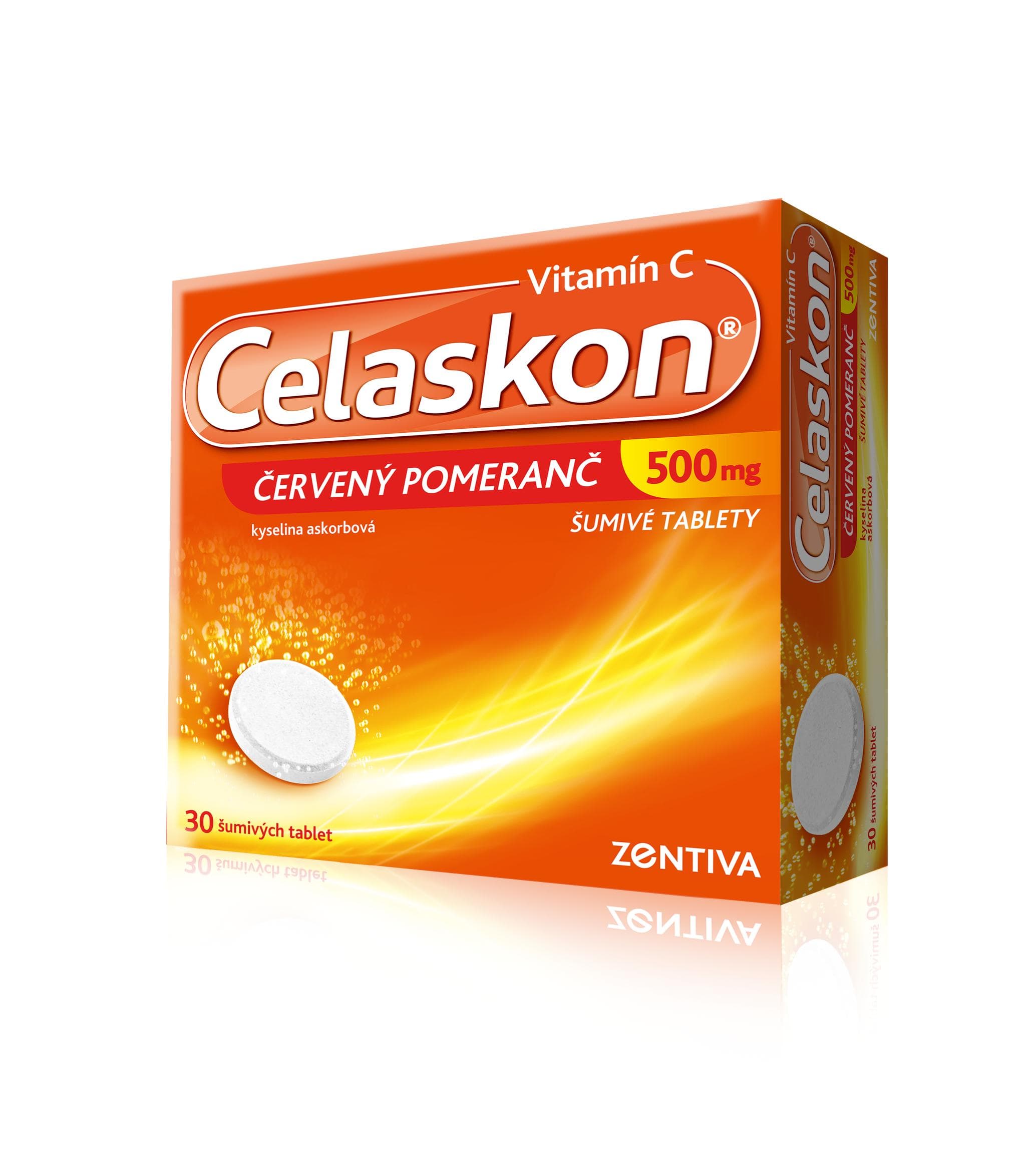 CELASKON ČERVENÝ POMERANČ 500MG šumivá tableta 30(3X10)