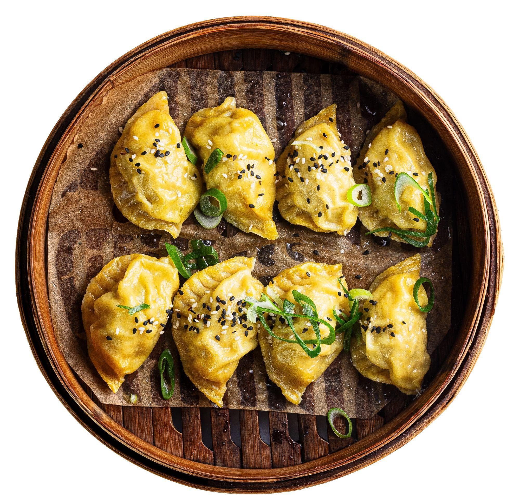 Kuřecí knedlíčky s jarní cibulkou z Dim Sum Spot