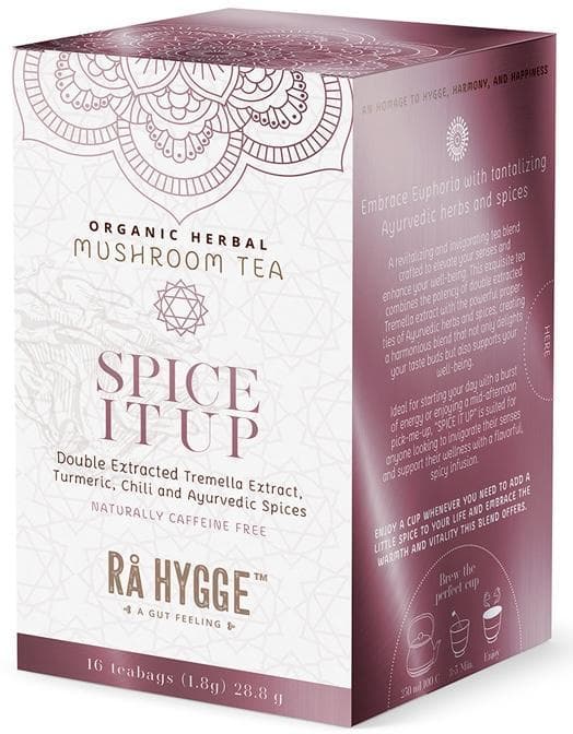 Rå Hygge BIO Spice It Up bylinný čaj s Tremella