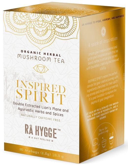 Rå Hygge BIO Inspired Spirit bylinný čaj s Lion´s mane