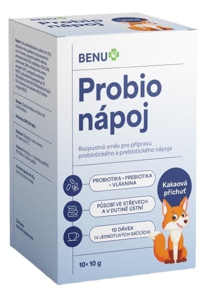 BENU Probio nápoj kakaová příchuť 10x10g 100 g