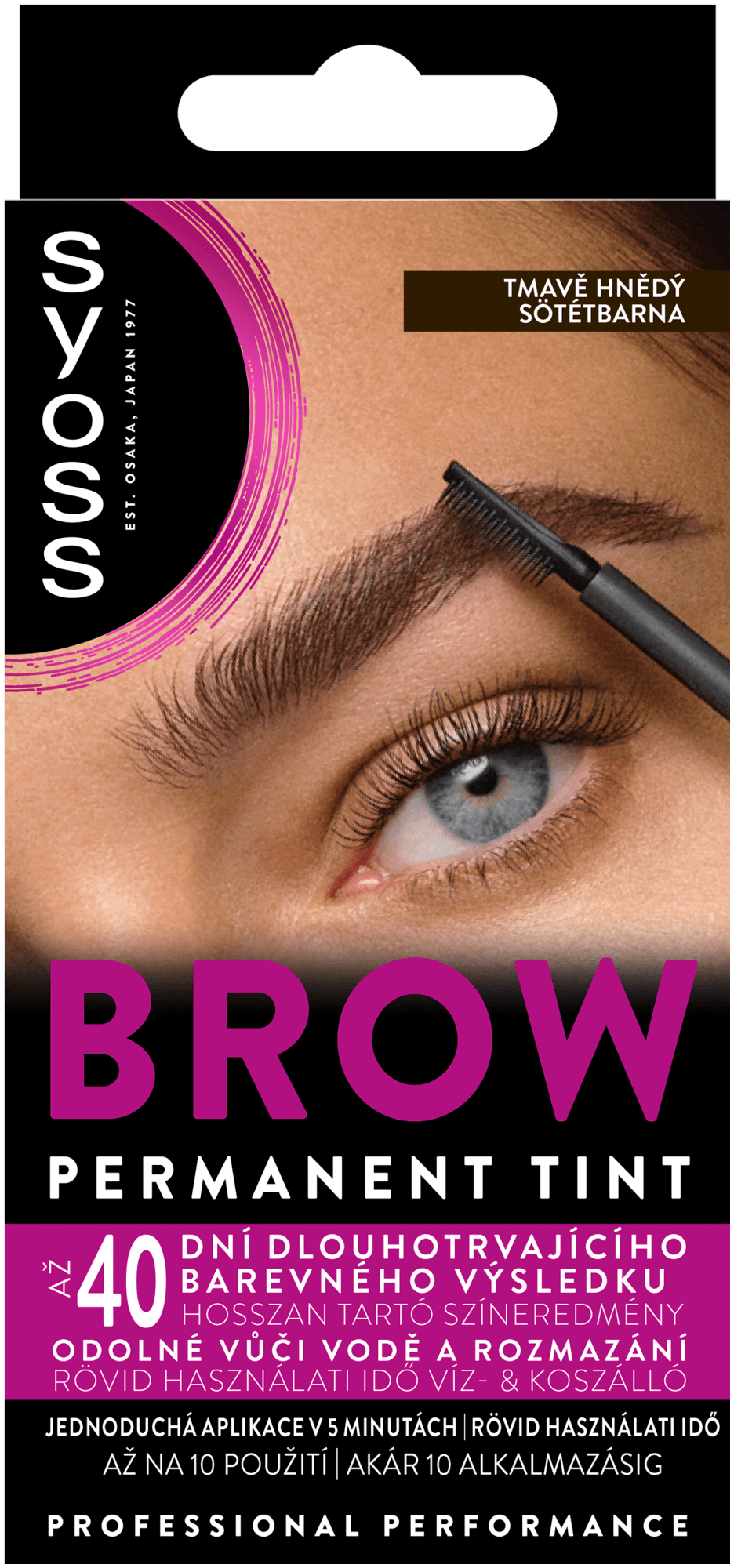 Syoss Brow Tint barva na obočí tmavě hnědá