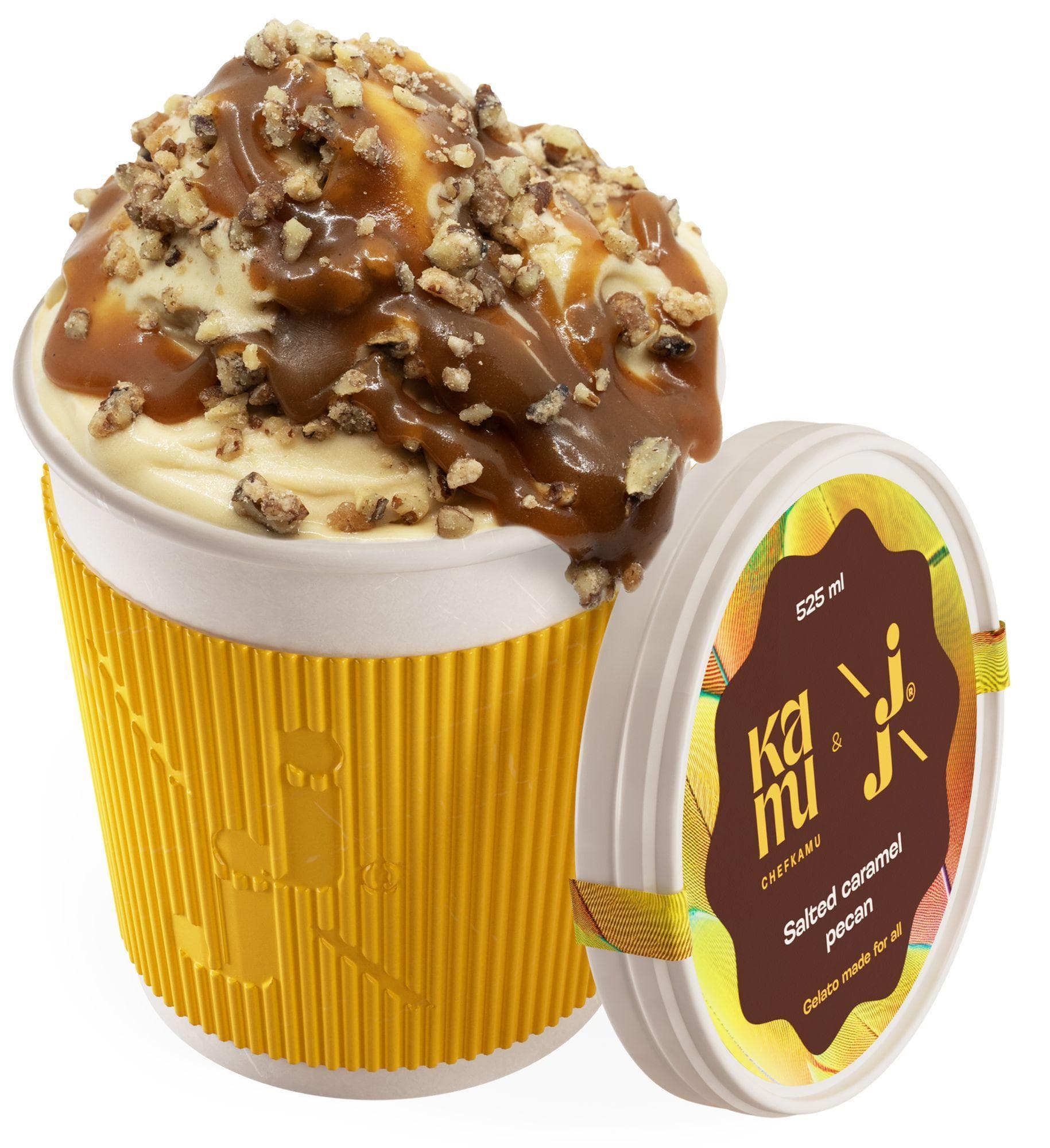 Ještě jednu & Kamu Zmrzlina salted caramel pecan 0,525 l