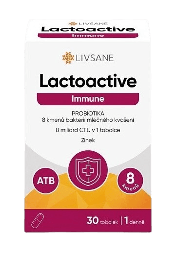 LIVSANE Lactoactive Immune PROBIOTIKA se Zn tob.30