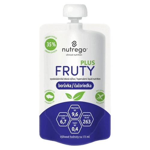 NUTREGO FRUTY PLUS BORŮVKA perorální roztok 4X175ML