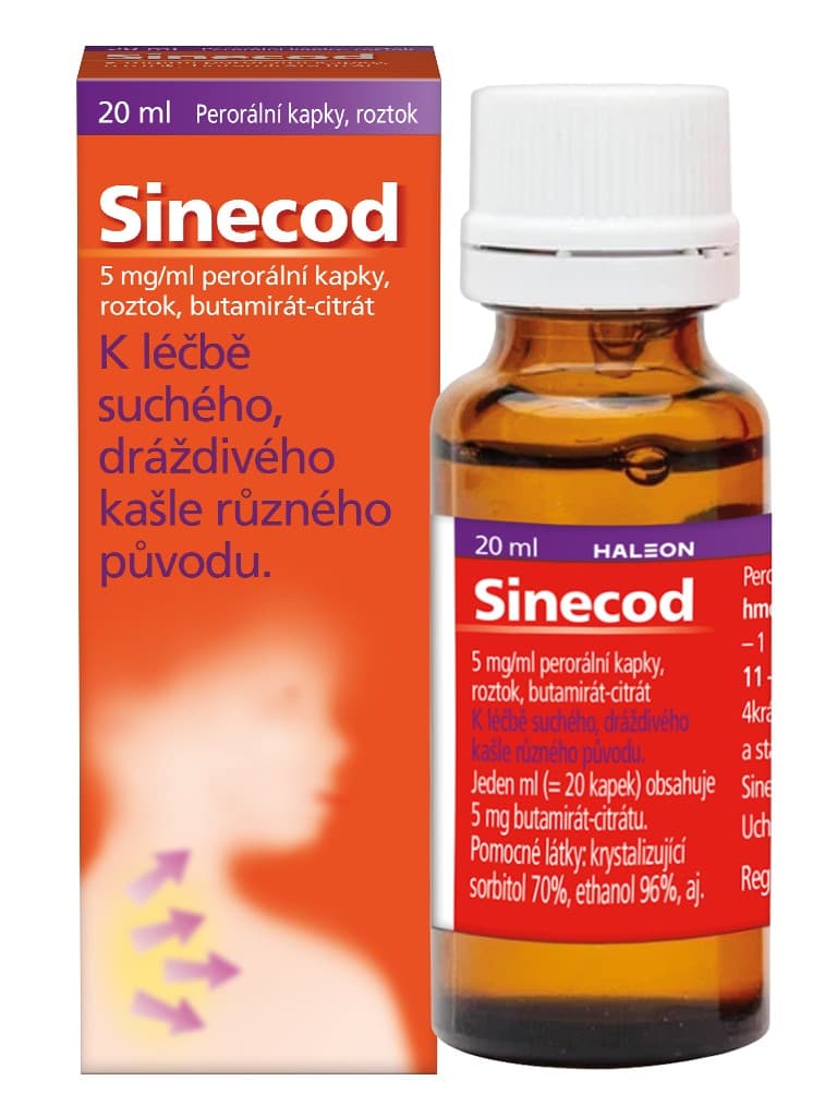 SINECOD 5MG/ML Perorální kapky, roztok 1X20ML