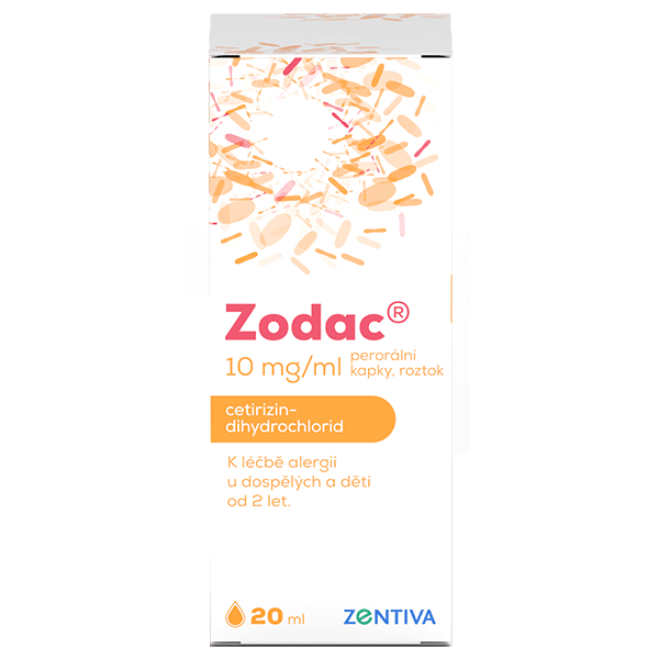 ZODAC 10MG/ML Perorální kapky, roztok 1X20ML