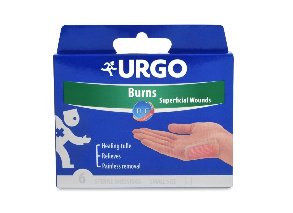URGO BURNS Na popáleniny lipidok.nápl.5x7cm 6ks 1 ks