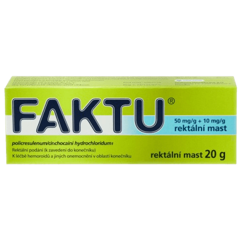 FAKTU 50MG/G+10MG/G Rektální  mast 1X20G