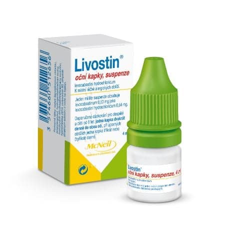 LIVOSTIN 0,5MG/ML Oční kapky, suspenze 1X4ML