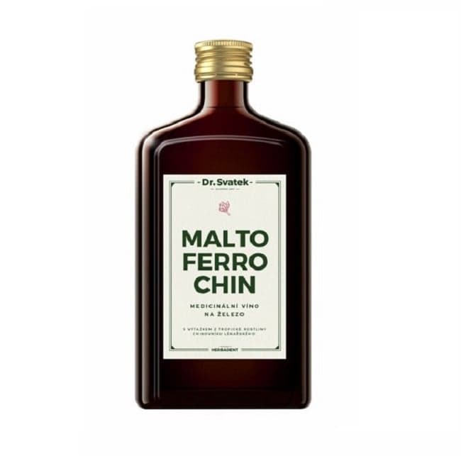 Dr.Svatek MALTOFERROCHIN Medicinální víno 500ml