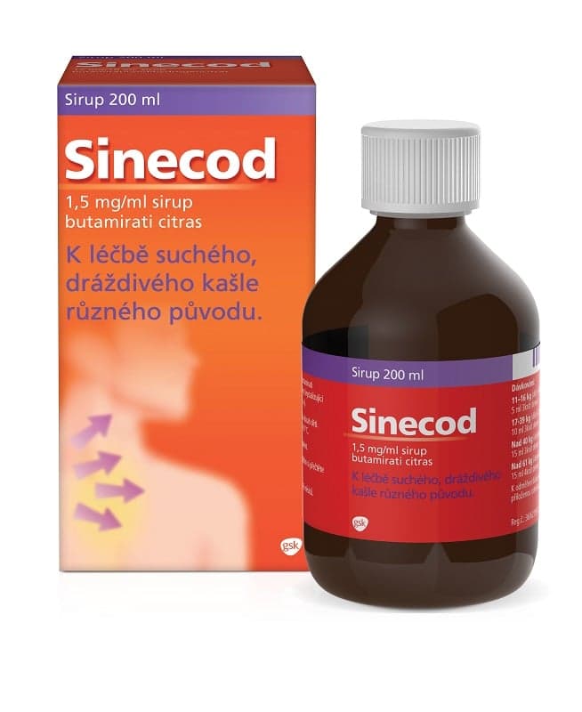 SINECOD 1,5MG/ML sirup 1X200ML