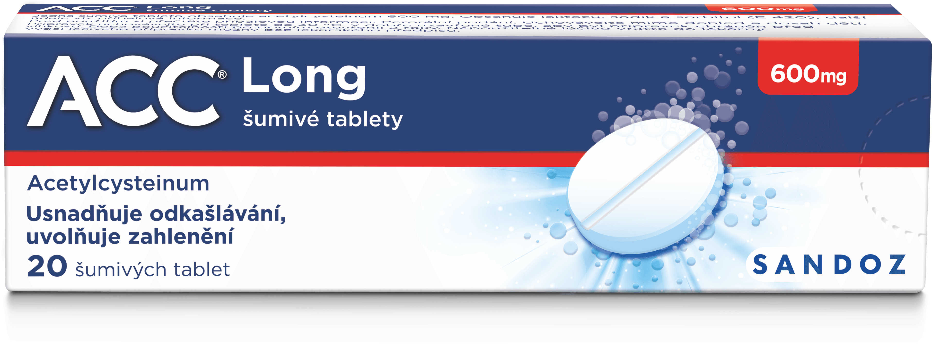 ACC LONG 600MG šumivá tableta 20