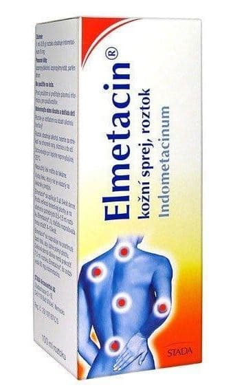 ELMETACIN 8MG/ML Kožní sprej, roztok 1X100ML